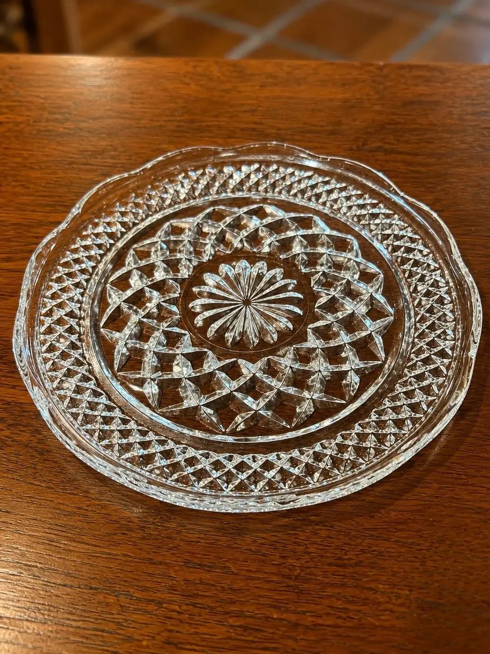 Anchor Hocking Wexford Clear Glass Saucer Plate 6 Inch